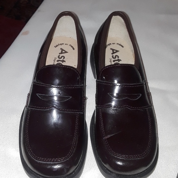 Aster brown patent loafers Euro 32 US 13.5 - Picture 2 of 5
